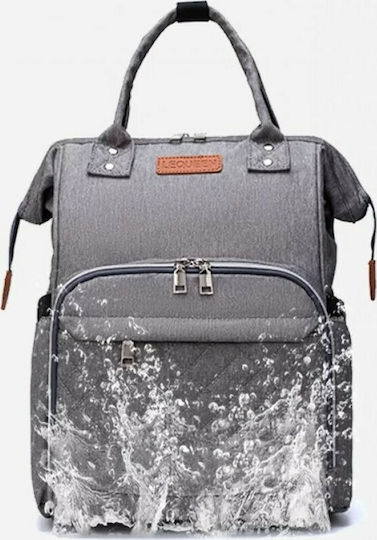 Lequeen Diaper Bag Pink - Grey 38x30x38cm.