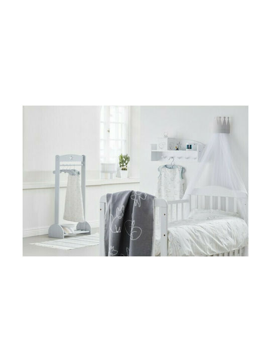 Kids Concept Kids Room Decor Accessories Coat Rack Star Made of White Wood