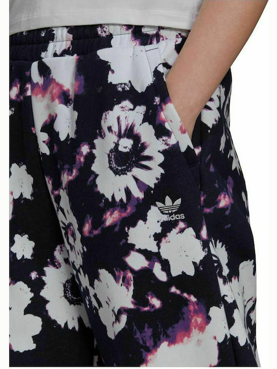 Pantaloni de trening pentru femei cu cauciuc Albastru marin