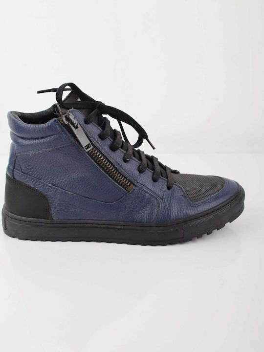 Antony Morato MMFW00639 Blue Leather Boots Blue