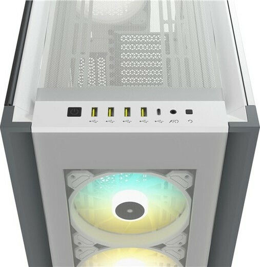 Corsair iCUE 7000X RGB Gaming Full Tower Κουτί Υπολογιστή με Πλαϊνό Παράθυρο Λευκό