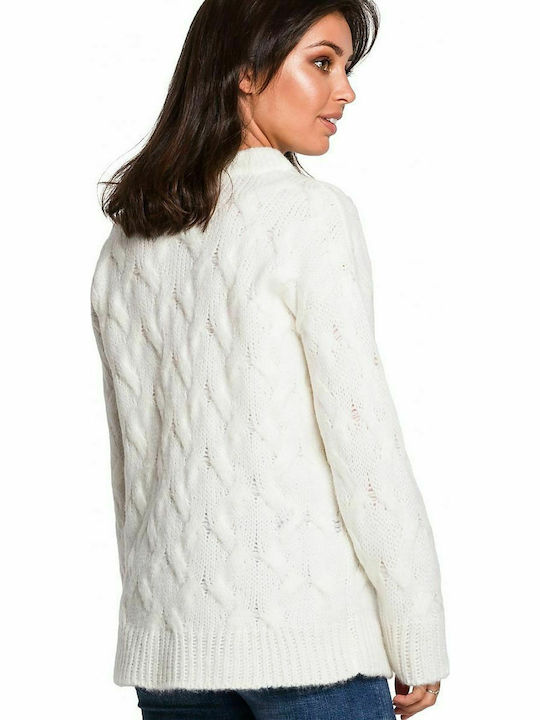 BeWear Women's Long Sleeve Sweater White