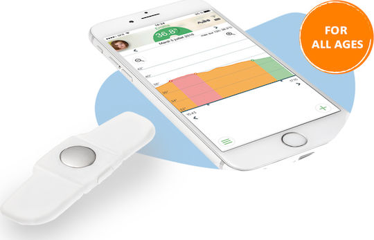 Tucky Smart Wearable Αυτοκόλλητο Θερμόμετρο Μασχάλης Κατάλληλο για Μωρά