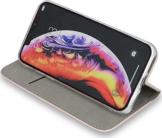 Forcell Book Δερματίνης Ροζ Χρυσό (Huawei P40 Lite E)