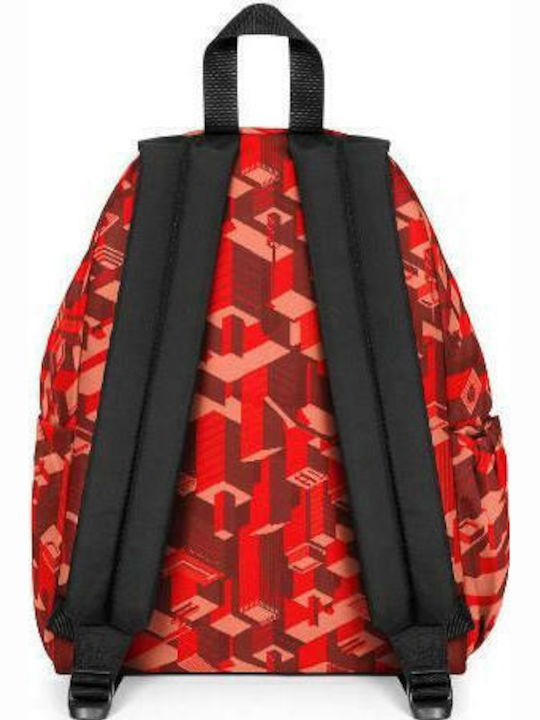 Eastpak Padded Pak'r Pixel Red Σχολική Τσάντα Πλάτης Γυμνασίου - Λυκείου σε Κόκκινο χρώμα 24lt