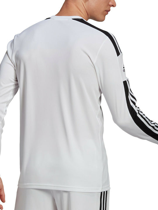 Adidas Squadra 21 Bluza Bărbătească cu Mânecă Lungă Albă