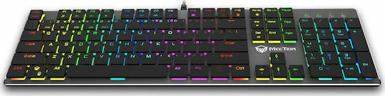 Meetion MK80 Gaming Μηχανικό Πληκτρολόγιο με Custom διακόπτες και RGB φωτισμό (Αγγλικό US)