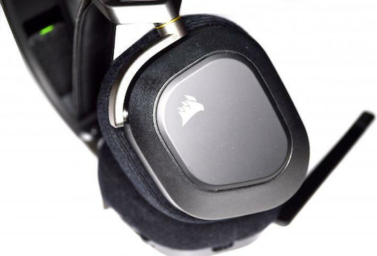 Corsair HS80 RGB Wireless Über Ohr Gaming-Headset mit Verbindung USB Gray