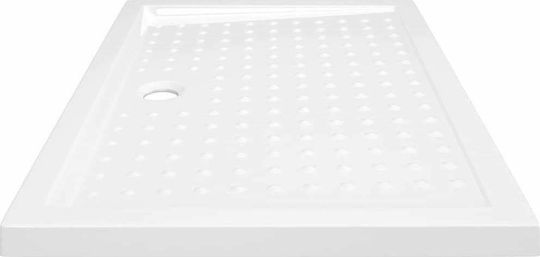 vidaXL Rechteckig Acryl Dusche x100cm Weiß