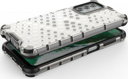 Hurtel Honeycomb Back Cover Silicone Transparent (Galaxy A32 5G)