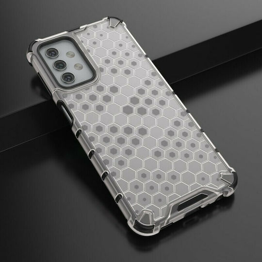 Hurtel Honeycomb Back Cover Silicone Transparent (Galaxy A32 5G)