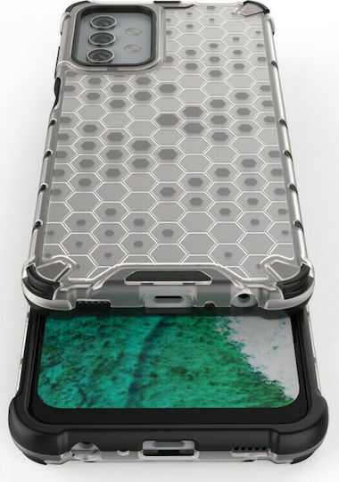 Hurtel Honeycomb Back Cover Silicone Transparent (Galaxy A32 5G)