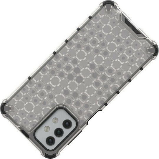 Hurtel Honeycomb Back Cover Silicone Transparent (Galaxy A32 5G)