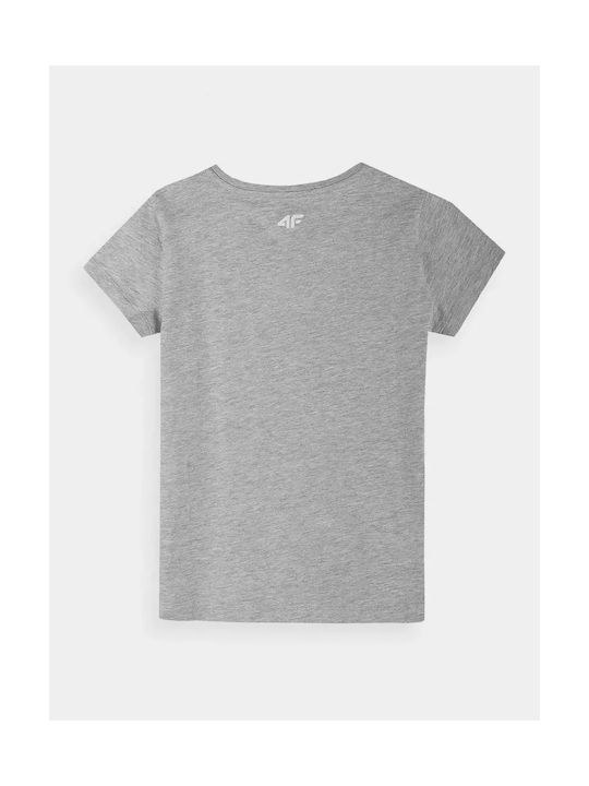 4F Kinder-T-Shirt Gray