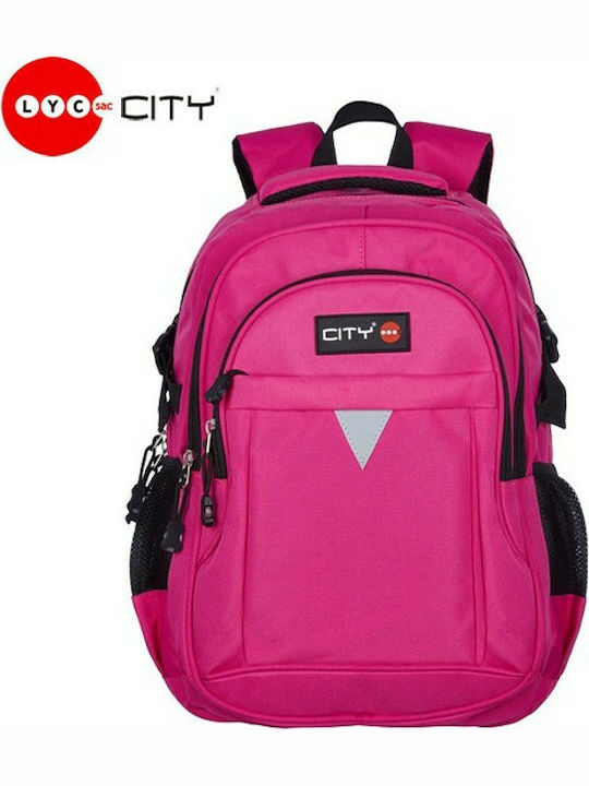 Lyc Sac City Zipit Bag Backpack Pink