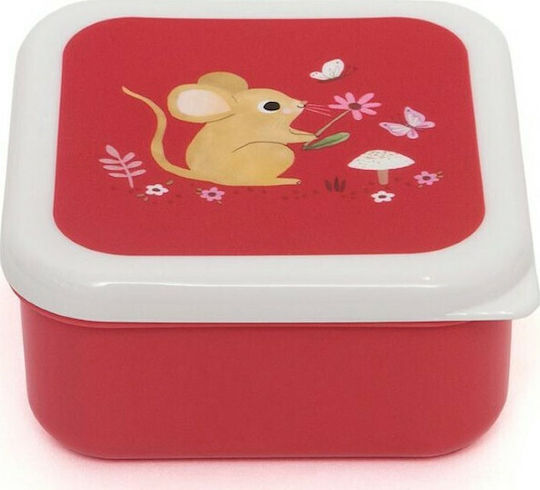 Petit Monkey Woodland Plastik Kinder Lunchset Mehrfarbig