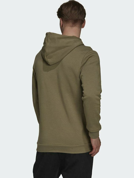 adidas Essentials Φούτερ Χακί με Κουκούλα