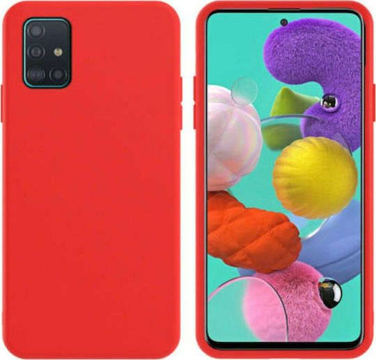 Задна корица Силикон 1.2мм Червен (Redmi 9T)