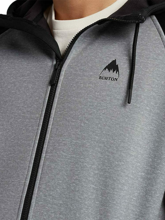 Crown Weatherproof Ζακέτα με Κουκούλα Heather Grey