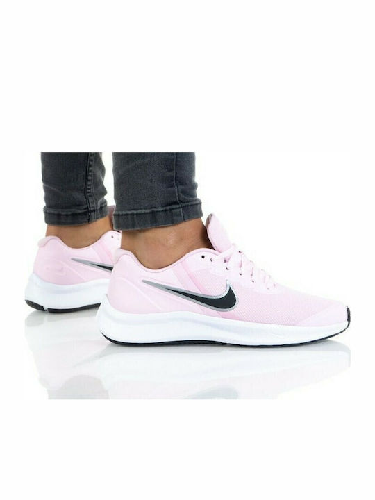 Star Runner Star Runner 3 Kids Sports Shoes Running with Laces Pink Foam / Black