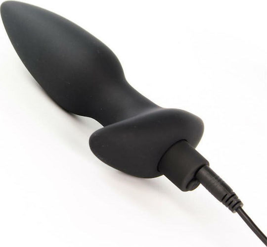Tardenoche Spear Anal Plug with Vibration Πρωκτική Σφήνα με Δόνηση Black 15cm