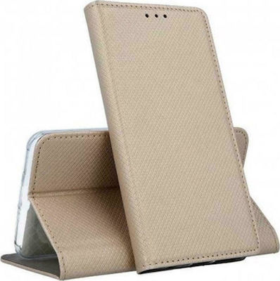 Forcell Synthetic Leather Book Gold (Galaxy A12)