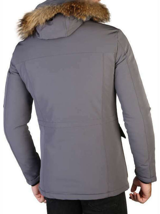 Yes Zee Herren Winter Jacke Parka Gray