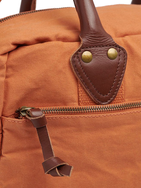 Superdry Military Tasche Schulter / Handheld für Laptop 15.6" in Orange Farbe