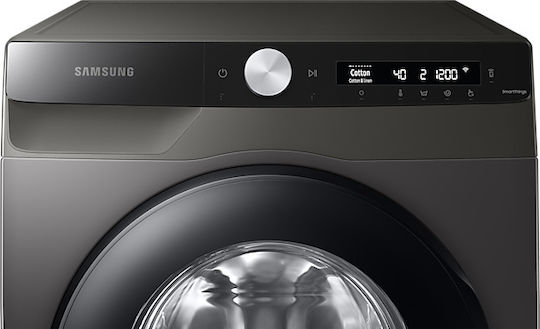 Samsung Πλυντήριο Ρούχων 9kg με Τεχνολογία Ατμού 1400 Στροφών Ecobubble Inox WW90T504DAX/S7