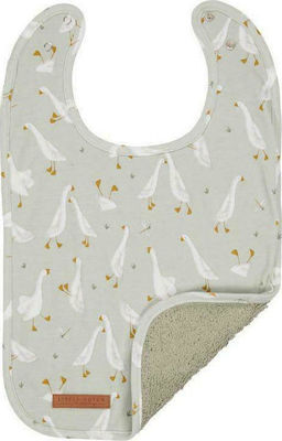 Little Dutch Little Goose Bib Fabric with Button Gray