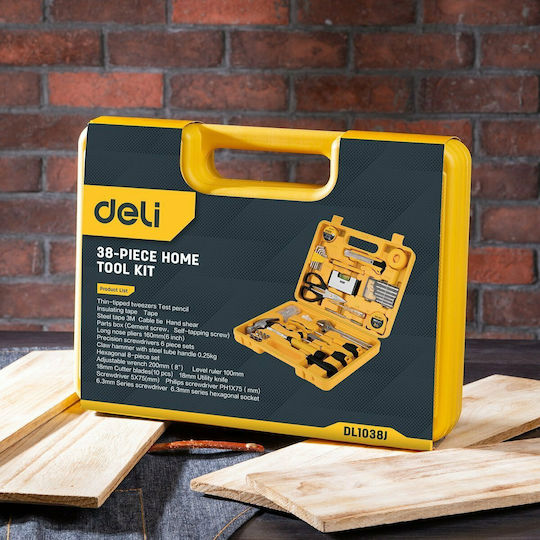 Deli Tool Case with 38 Tools