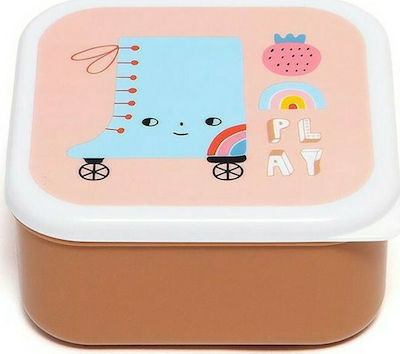 Petit Monkey Kids Set Lunch Plastic Box Multicolour