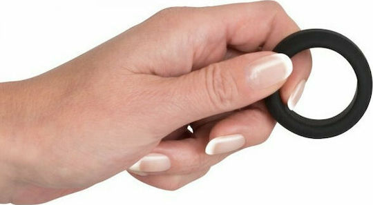 Black Velvets Soft Touch Silicone Cock Ring 3.2cm Black