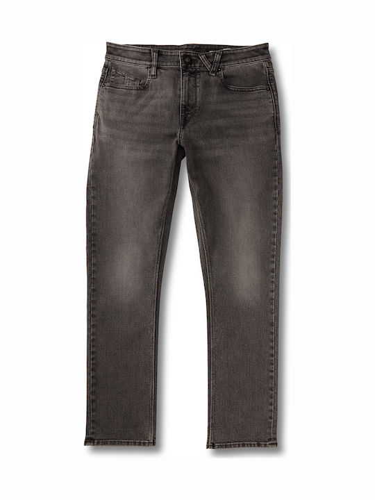 Vorta Men's Jeans Pants with Slim Straight Fit Gray