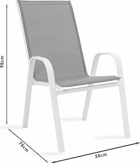 Garten- und Outdoor-Möbelsets Typsatz Speisesaal 7 Stücke Herstellerfarbe Weiß / Braun