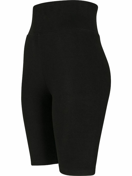 Schulung Frauen Fahrrad Leggings Hochgeschnitten Schwarz