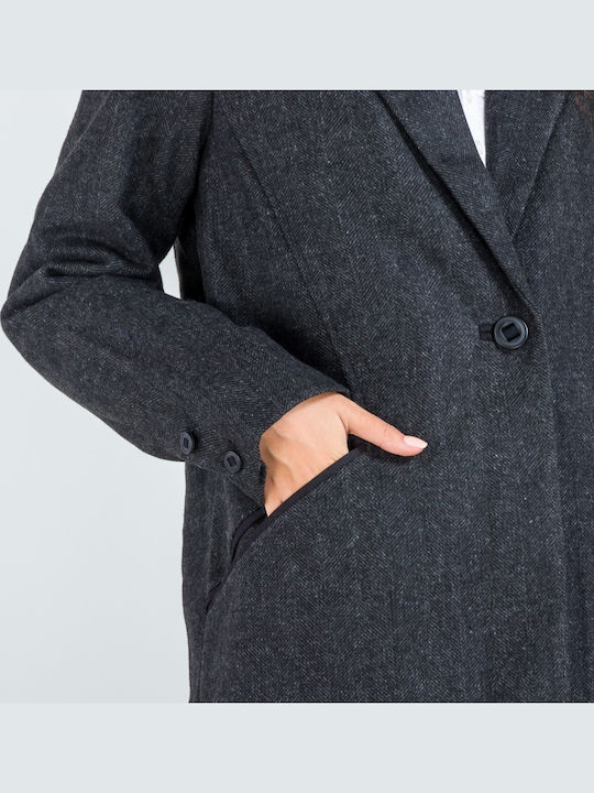 Dayday Women's Heather Grey Coat