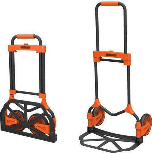 Black & Decker Transport Trolley Foldable for Weight Load up to 90kg Orange