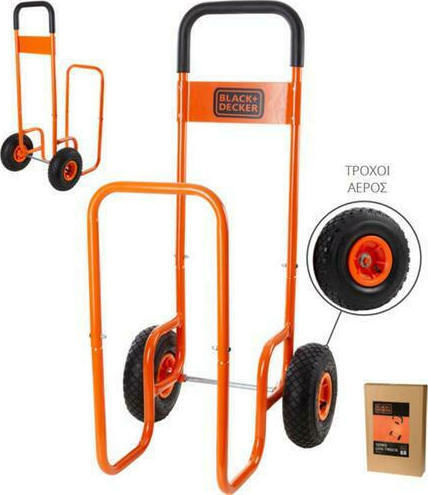 Black & Decker Cărucior de transport pentru o Încărcătură cu Greutate de până la 120kg în Culorea Portocaliu