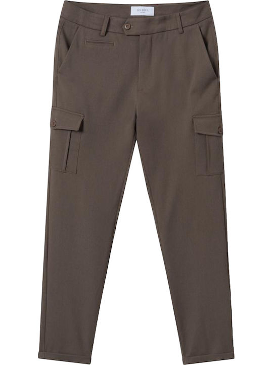 LDM501041 Παντελόνι Cargo Ελαστικό σε Slim Εφαρμογή Mountain Grey