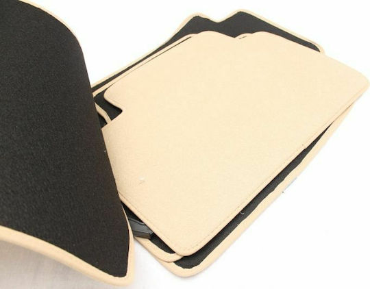 Petex Set of Front and Rear Mats 4pcs for Toyota Land Cruiser 2003-2009 Beige