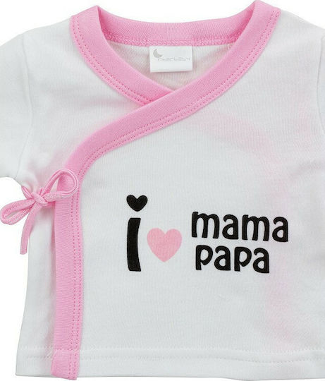 Interbaby Σετ Ρούχων Νεογέννητου I Love Mama Papa για Κορίτσι για 0-6 μηνών 4τμχ