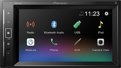 Pioneer Ηχοσύστημα Αυτοκινήτου (Bluetooth/USB) με Οθόνη Αφής 6.2"