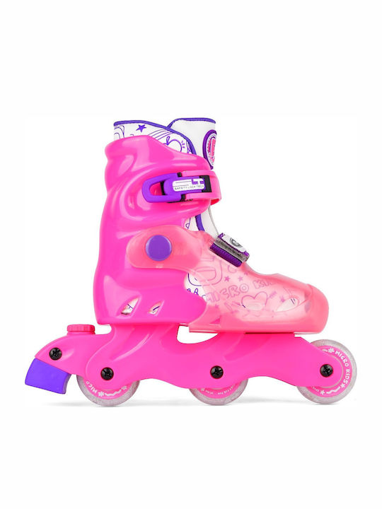 Micro Future Combo LED Inline Einstellbar Rollers Rosa Erwachsene/Kinder