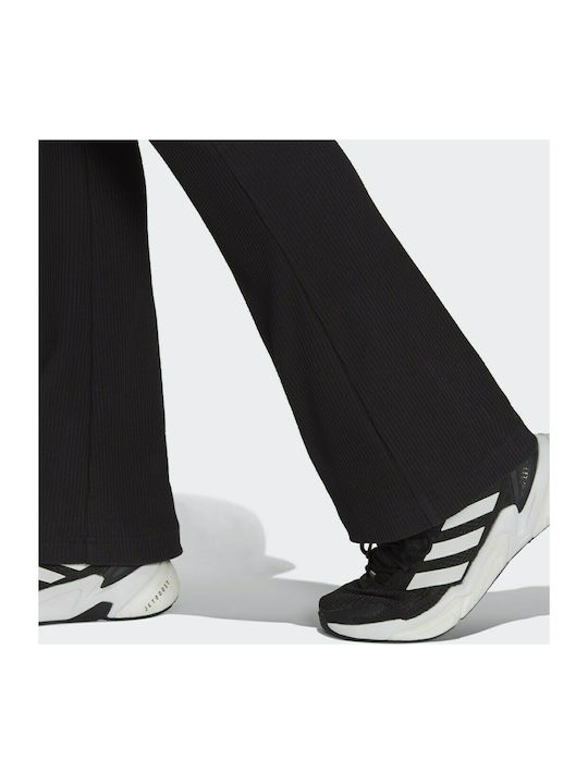 Adidas Sportswear Studio Lounge Flared Damen-Sweatpants Ausgestellt Schwarz