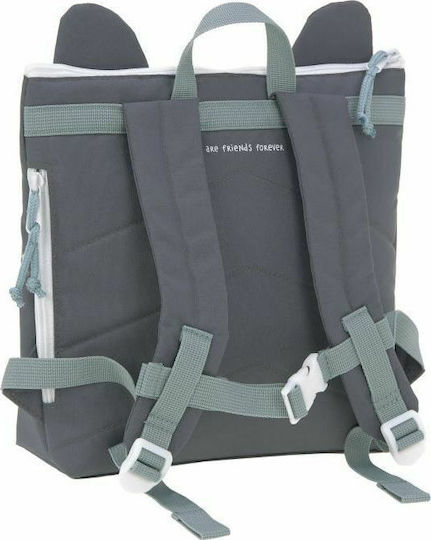 Laessig Racoon Kids' Insulated Backpack Lunch Bag Gray 28x11x34cm