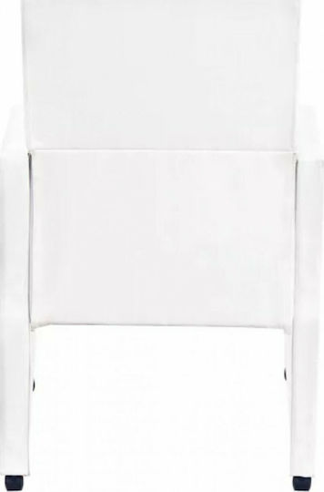 Stühle Speisesaal Weiß 2Stück 58.5x65x88cm