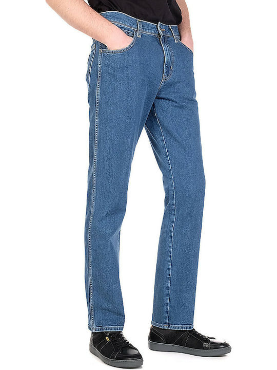 Texas Men's Jeans Pants with Regular Straight Fit Navy Blue
