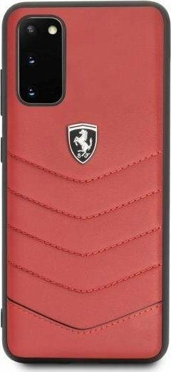 Ferrari Heritage Back Cover Δερμάτινο Κόκκινο (Galaxy S20)