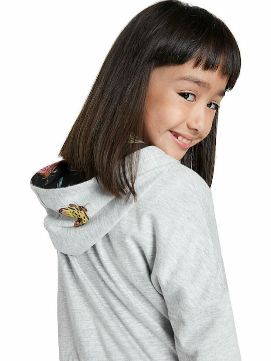 Kinder-Sweatshirtjacke mit Kapuze Schwarz Misuri